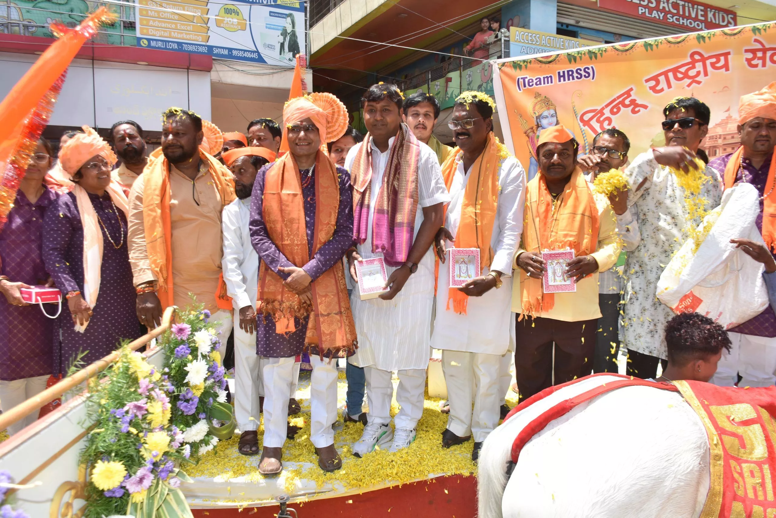 भाग्यनगर में हनुमान जन्मोत्सव की भव्य निशान यात्रा