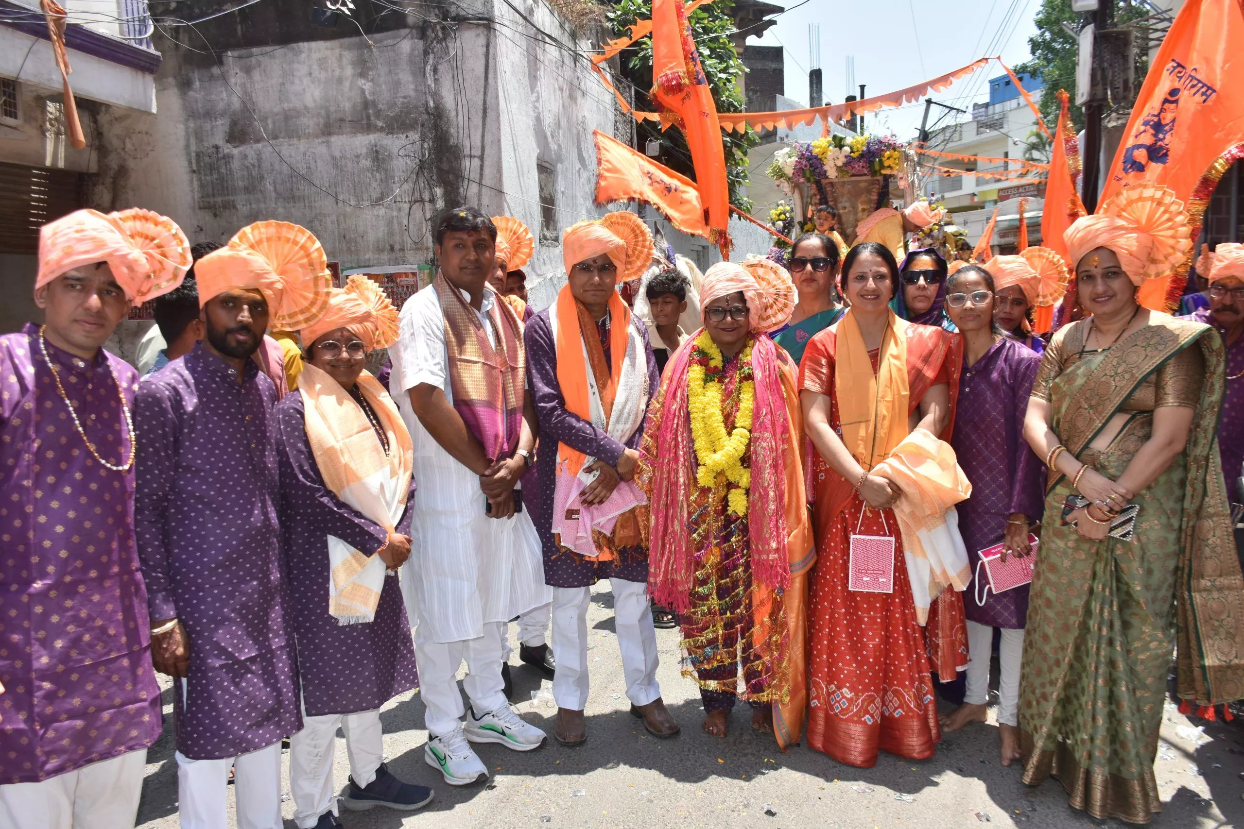 भाग्यनगर में हनुमान जन्मोत्सव की भव्य निशान यात्रा