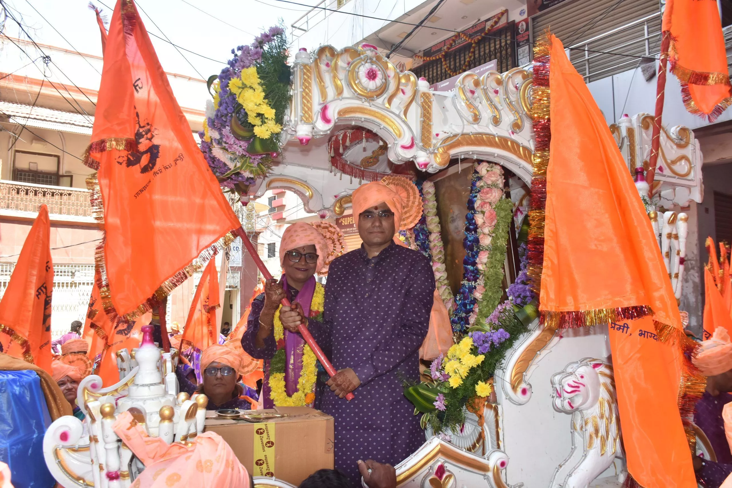 हनुमान जन्मोत्सव यात्रा में भक्तों का उत्साहपूर्ण जलवा