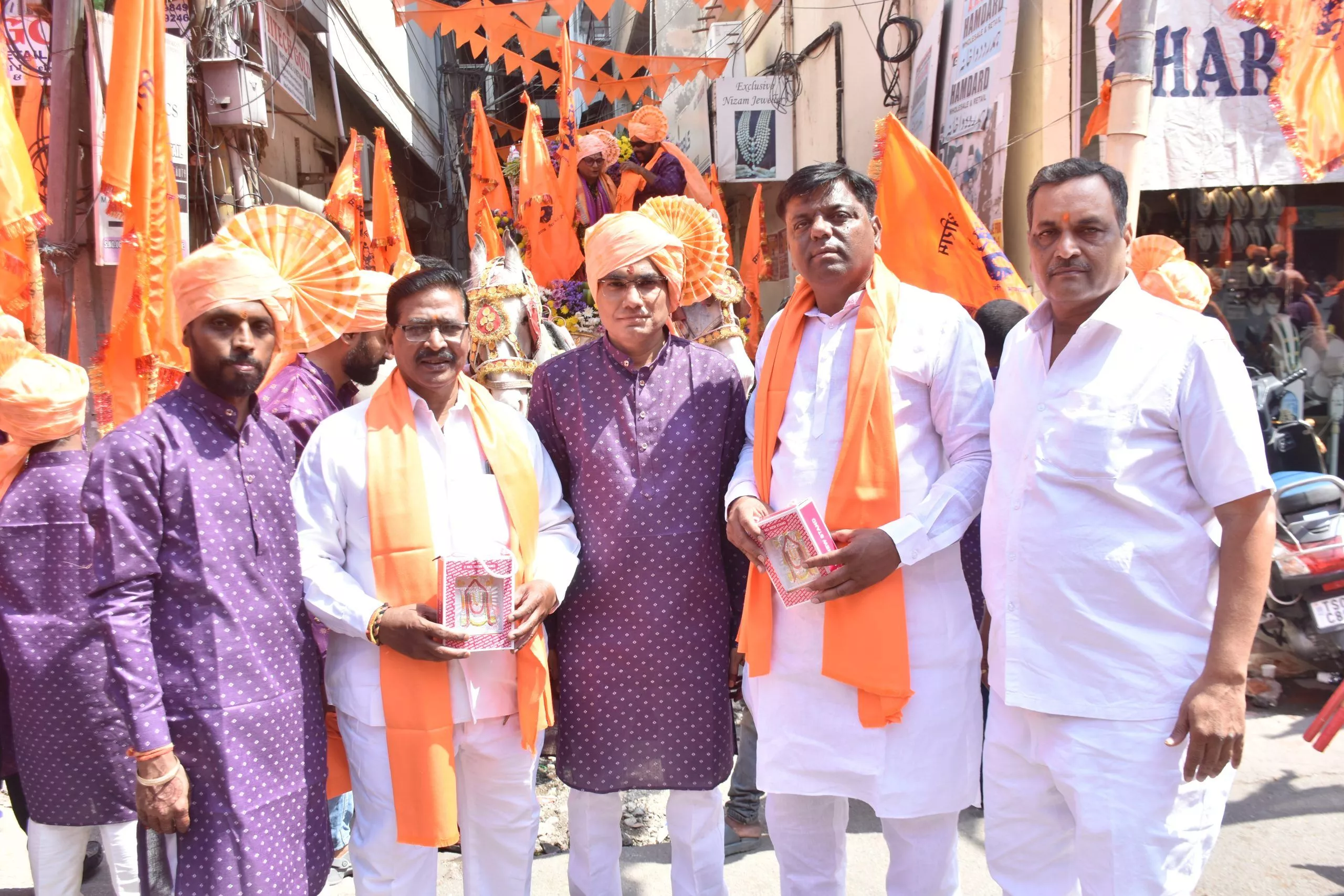 भाग्यनगर में हनुमान जन्मोत्सव की भव्य निशान यात्रा