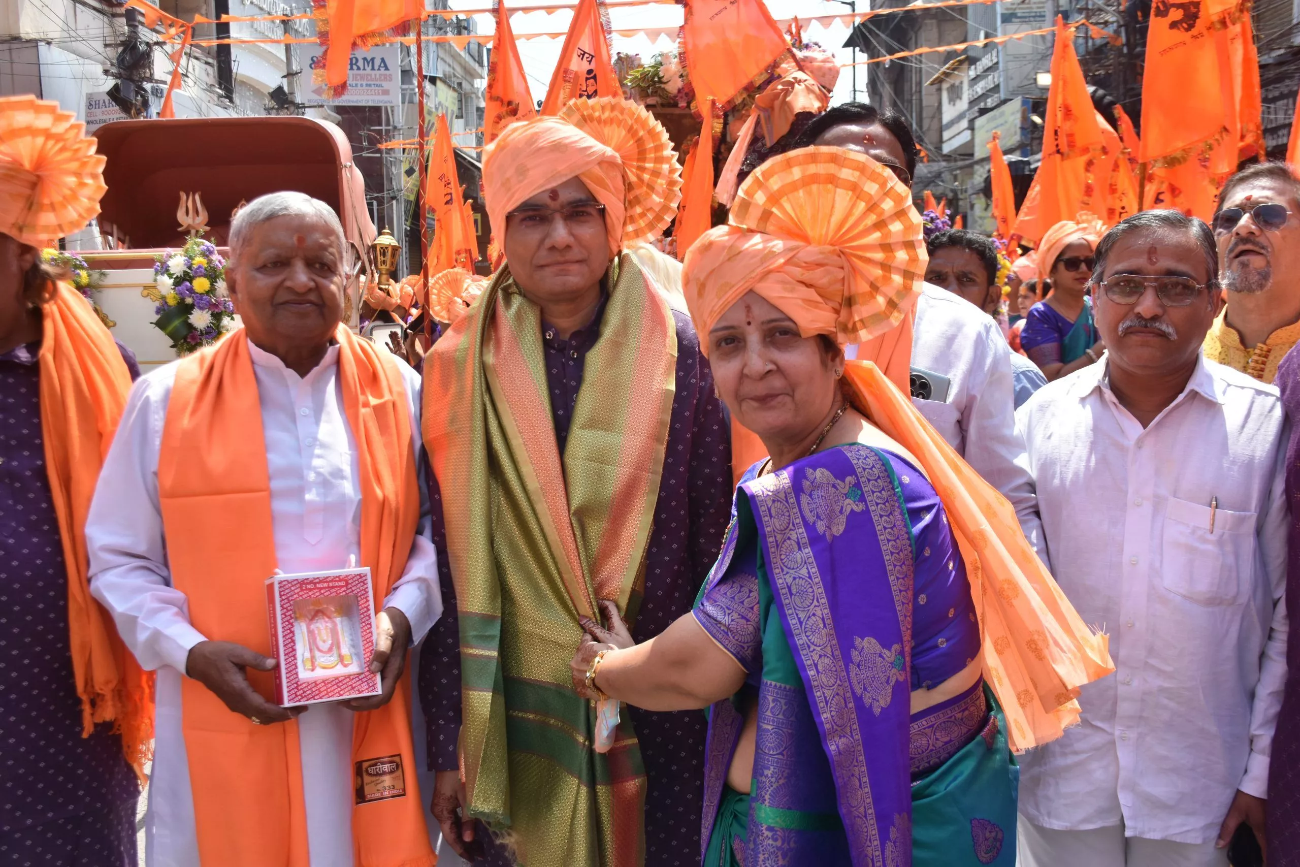 भाग्यनगर में हनुमान जन्मोत्सव की भव्य निशान यात्रा