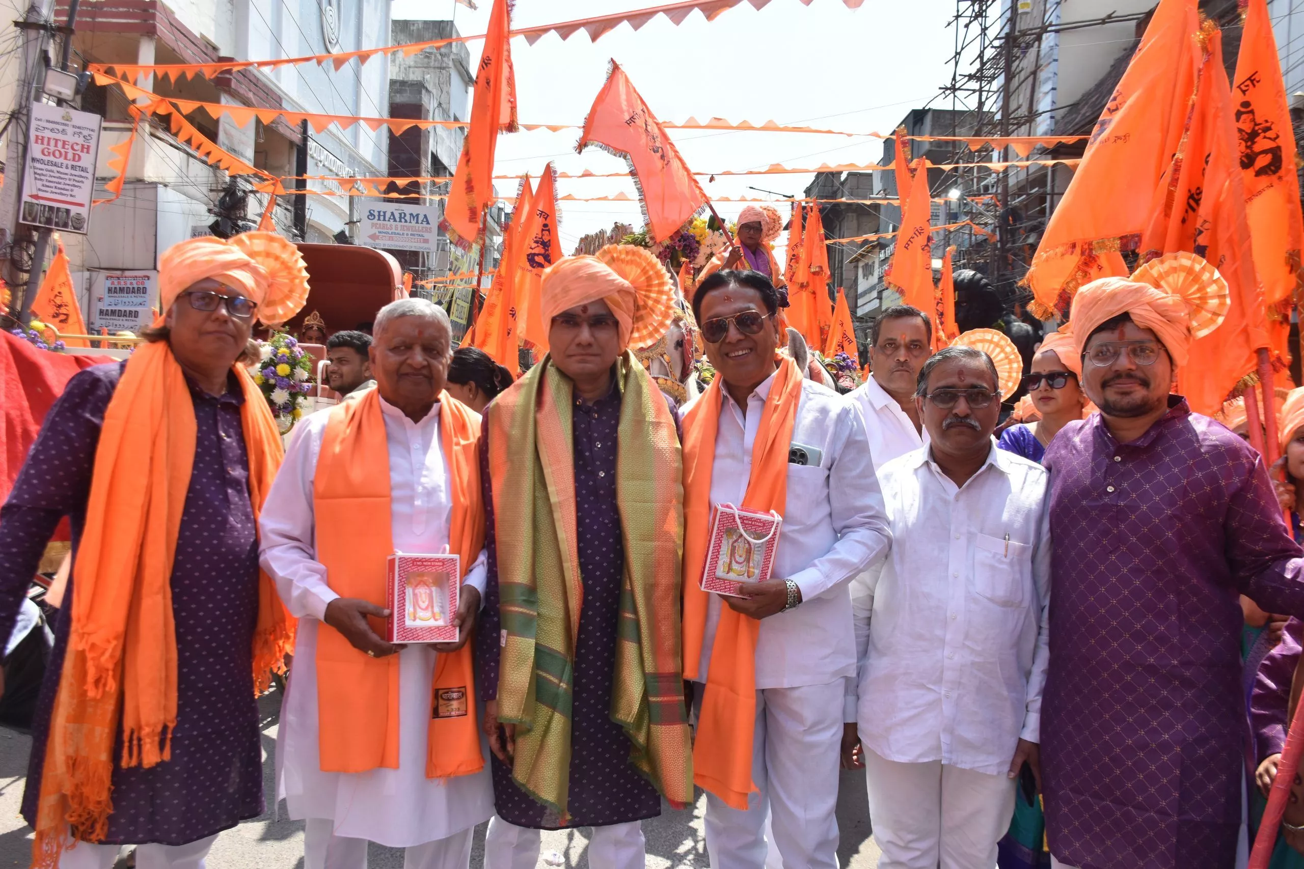 भाग्यनगर में हनुमान जन्मोत्सव की भव्य निशान यात्रा