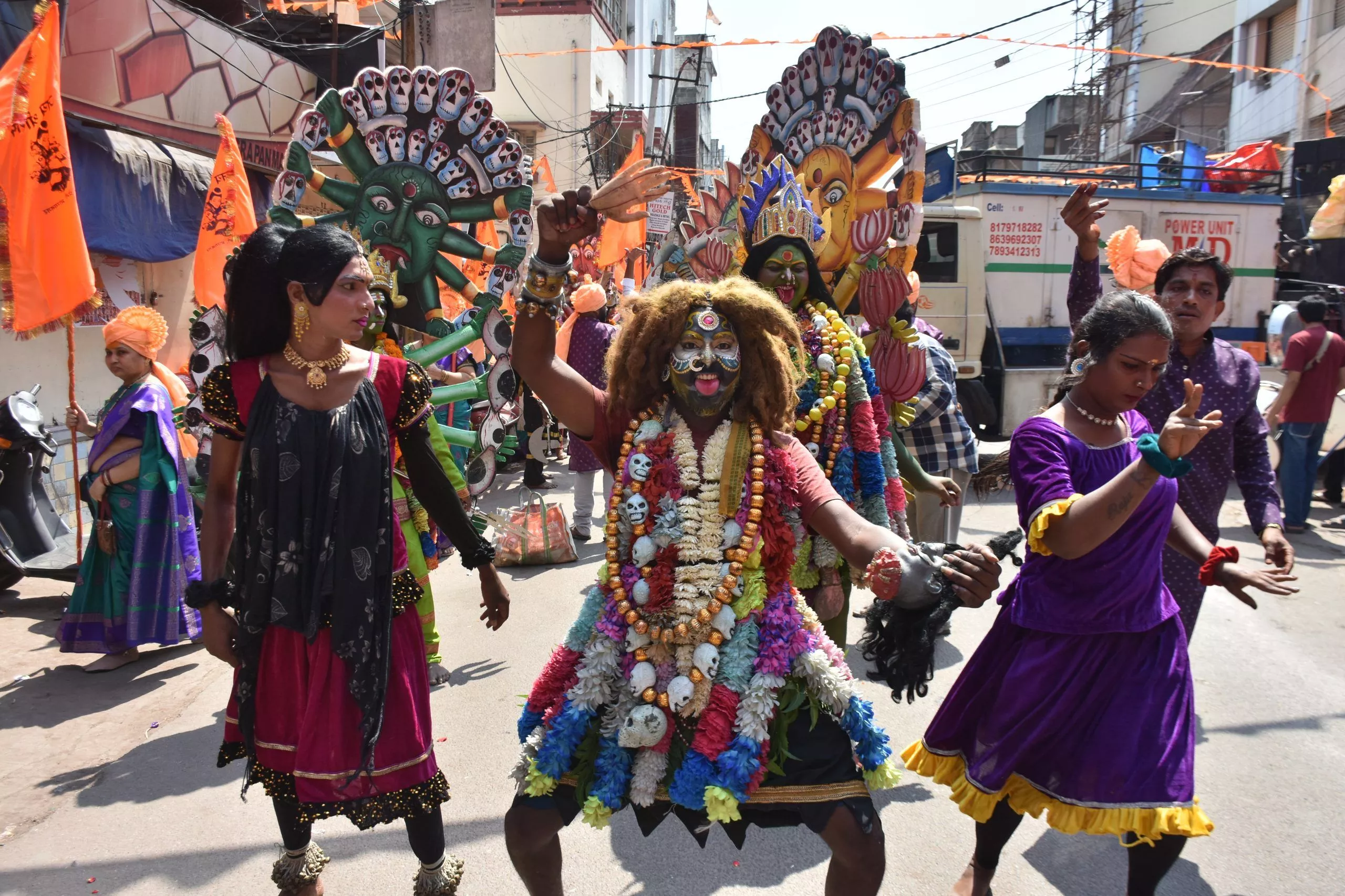 भाग्यनगर में हनुमान जन्मोत्सव की भव्य निशान यात्रा