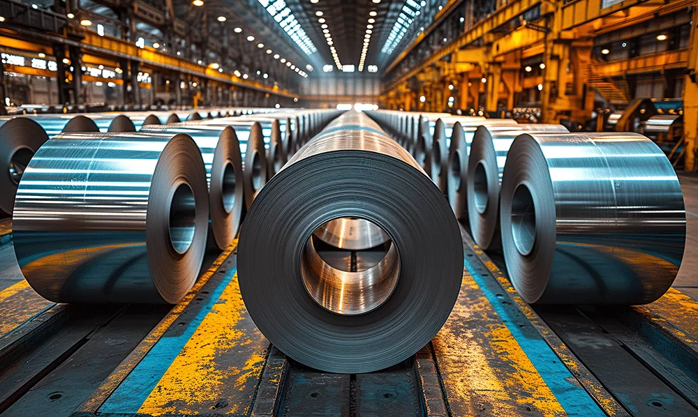 निम्न श्रेणी लौह अयस्क खनन और प्रसंस्करण का दृश्य