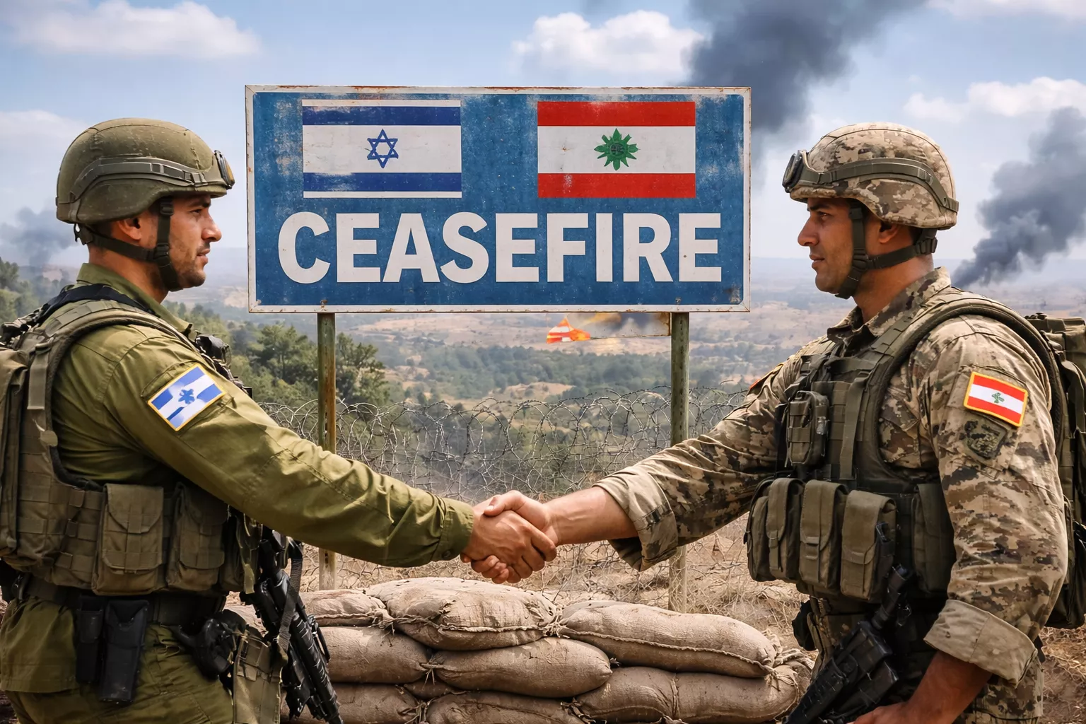 लेबनान में बमबारी के बाद तबाही का दृश्य