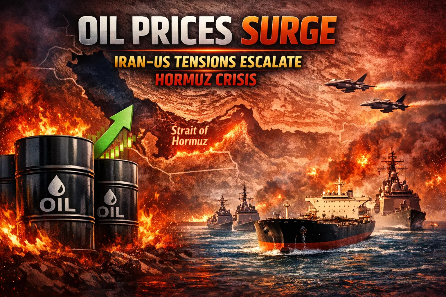 ईरान-अमेरिका तनाव और होर्मुज संकट से तेल की कीमतों में उछाल