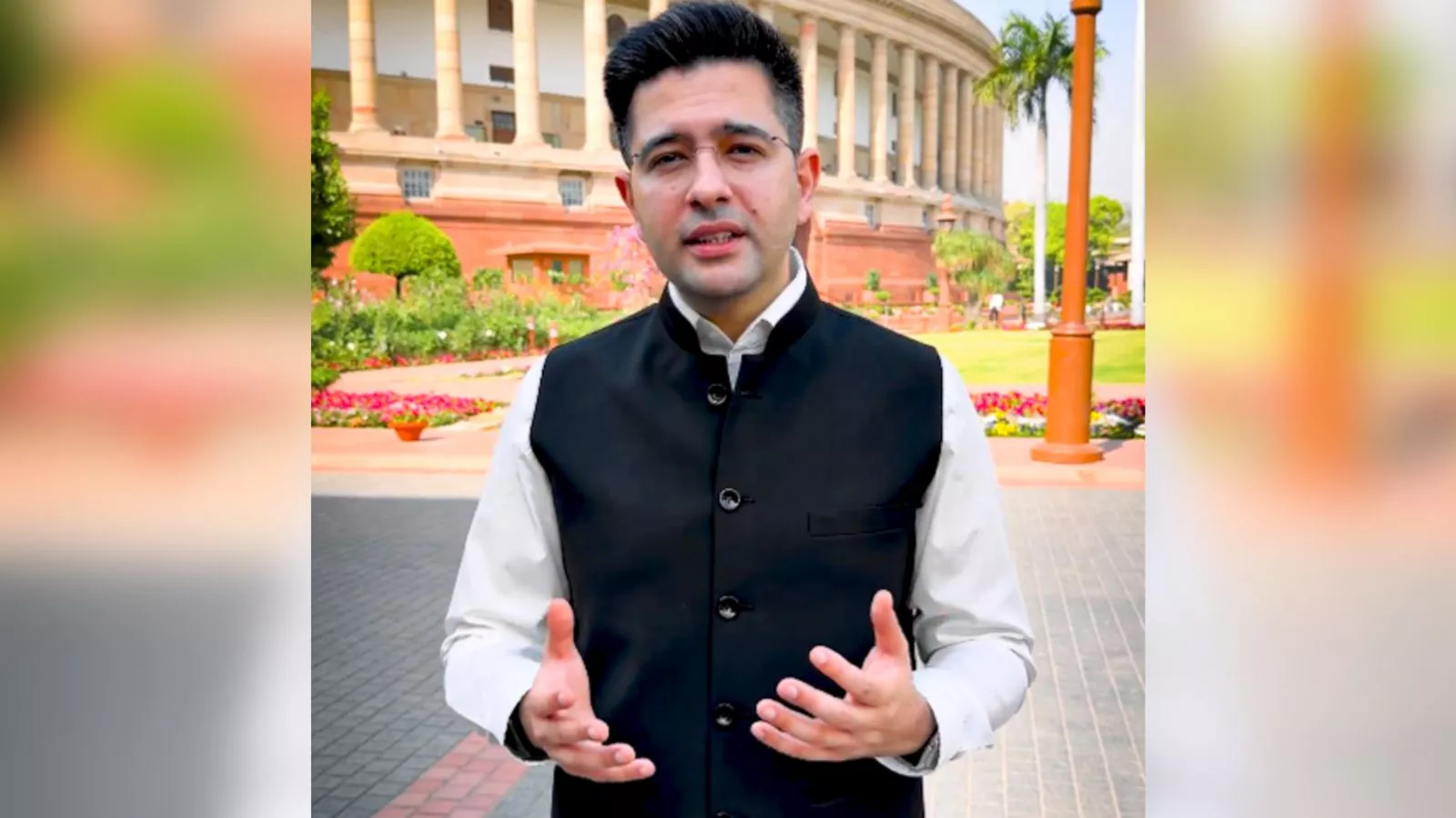 राघव चड्ढा प्रेस कॉन्फ्रेंस में