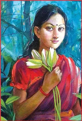 अपराजिता के नीले फूलों से बनी ब्लू टी का दृश्य