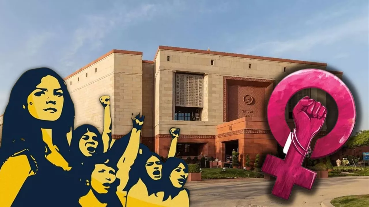 लखनऊ में महिला आरक्षण पर जनाक्रोश पदयात्रा