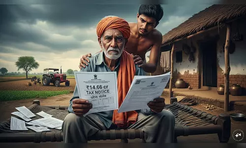 किसान को करोड़ों का कर नोटिस जारी
