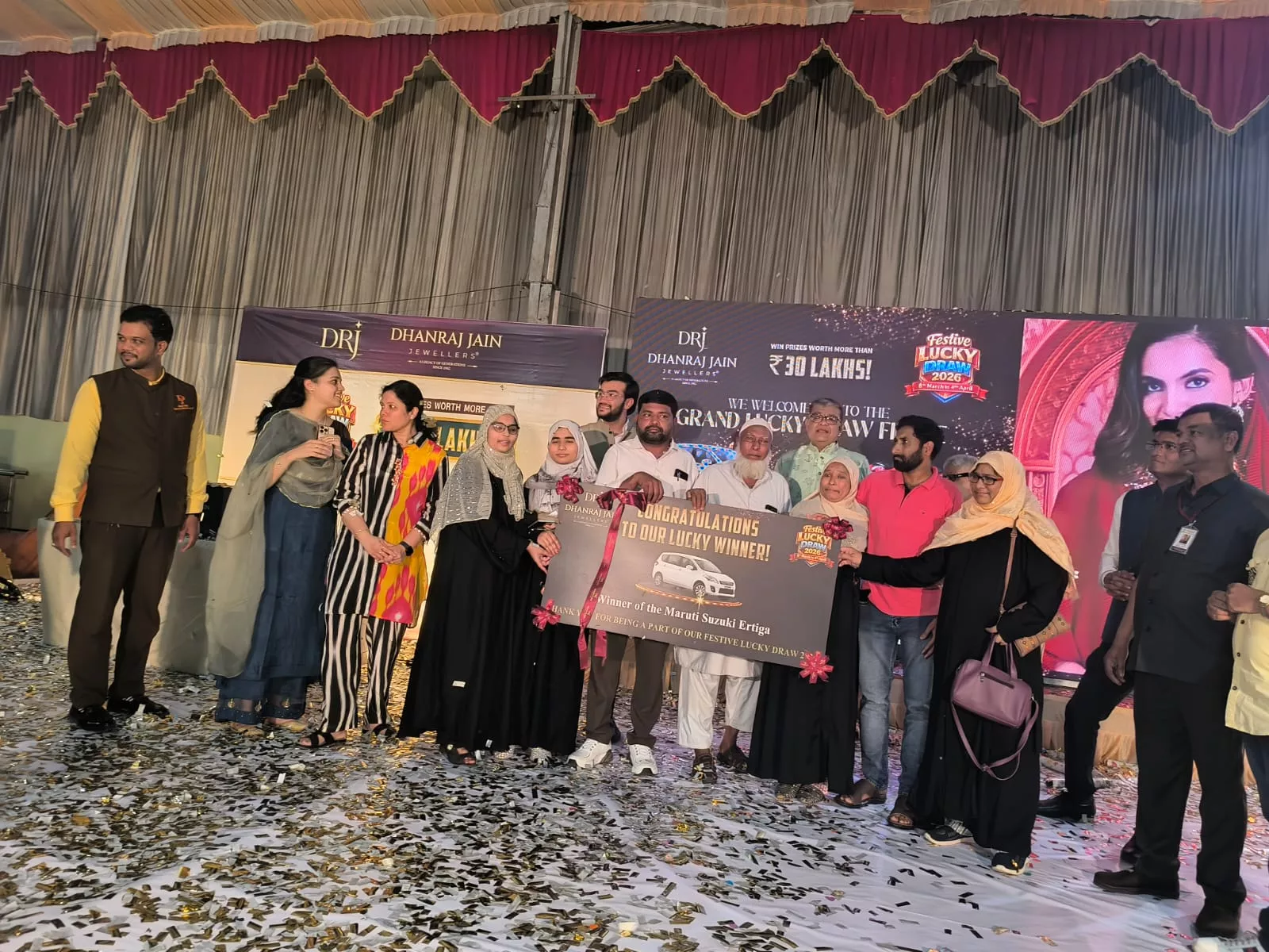 धनराज जैन ज्वैलर्स फेस्टिव लकी ड्रॉ 2026 के विजेता घोषित