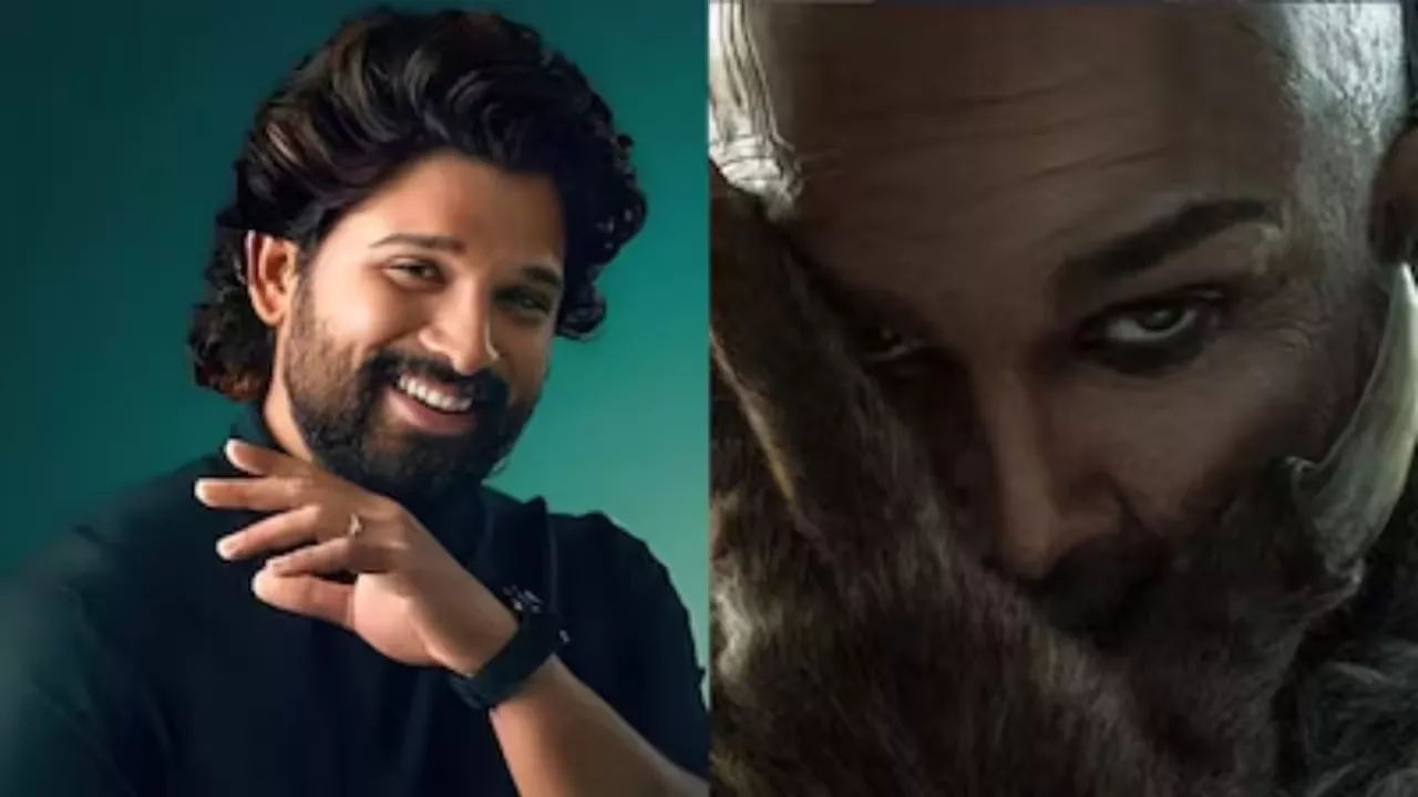 अल्लू अर्जुन का भेड़िया लुक पोस्टर