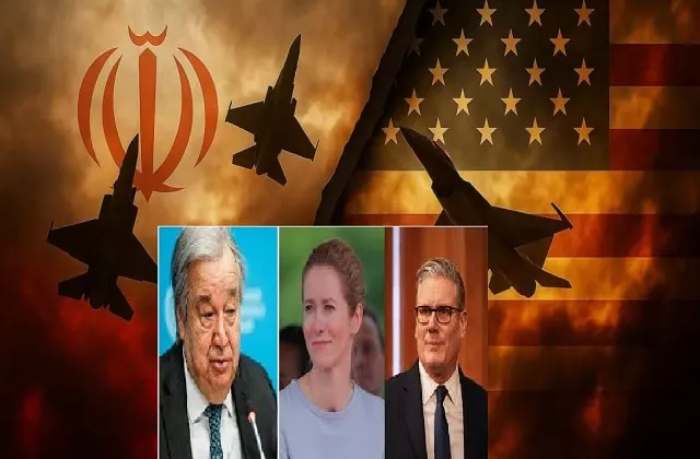 ईरान की तेल रिफाइनरी पर हमले का दृश्य