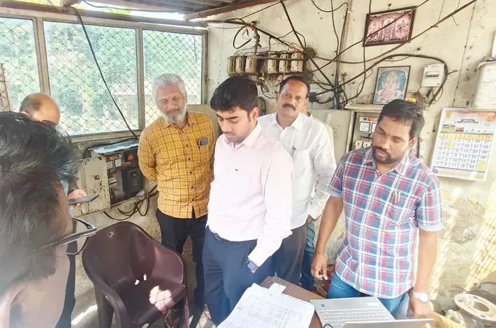 टैंकर पेयजल आपूर्ति व्यवस्था का निरीक्षण