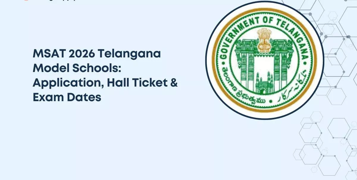 TSMSAT 2026 परीक्षा 19 अप्रैल को होगी। कक्षा 6-10 के लिए हॉल टिकट जारी, समय पर डाउनलोड की सलाह।