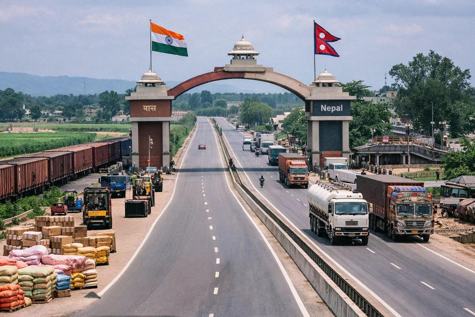 बाराबंकी-बहराइच हाईवे पर चलते वाहन