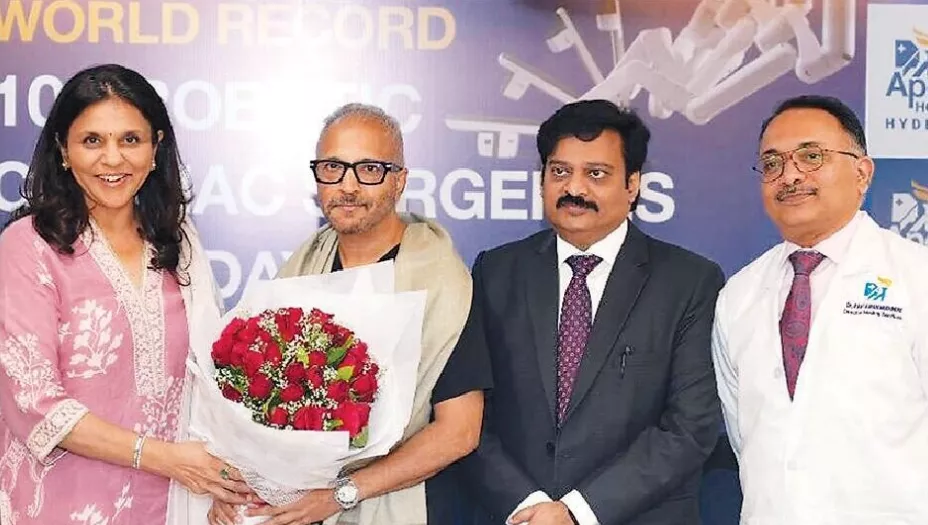अपोलो ने 155 दिनों में 100 रोबोटिक सर्जरी का रिकॉर्ड