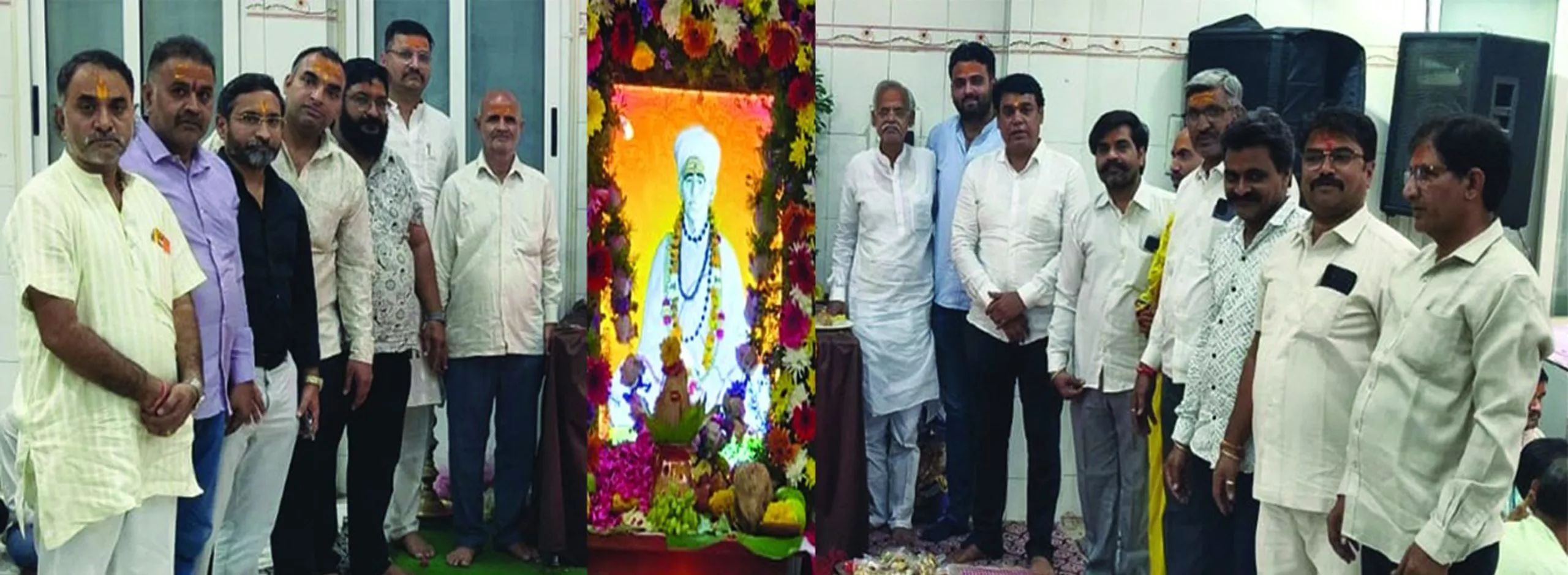 खेतारामजी महाराज जन्मोत्सव में हवन और पूजा करते श्रद्धालु