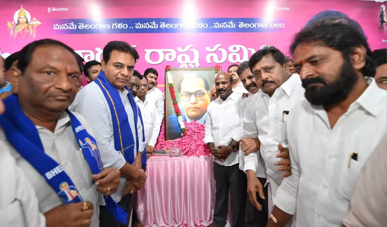 केटीआर ने अंबेडकर जयंती पर कांग्रेस की आलोचना की