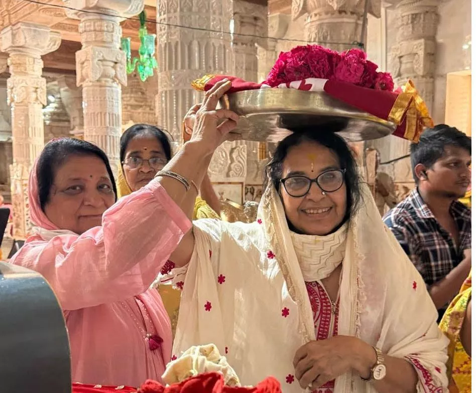 कुलपाक जैन तीर्थ में चैत्र पूर्णिमा महोत्सव का दृश्य