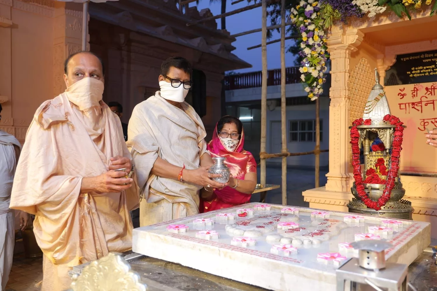 कुलपाक जैन तीर्थ में पादुका प्रतिष्ठा कार्यक्रम