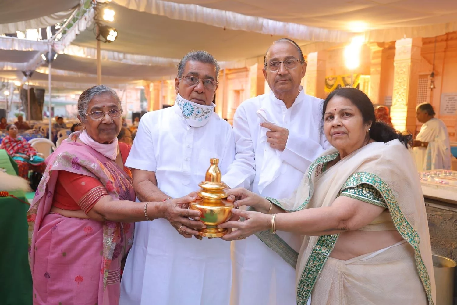 कुलपाक जैन तीर्थ में पादुका प्रतिष्ठा कार्यक्रम