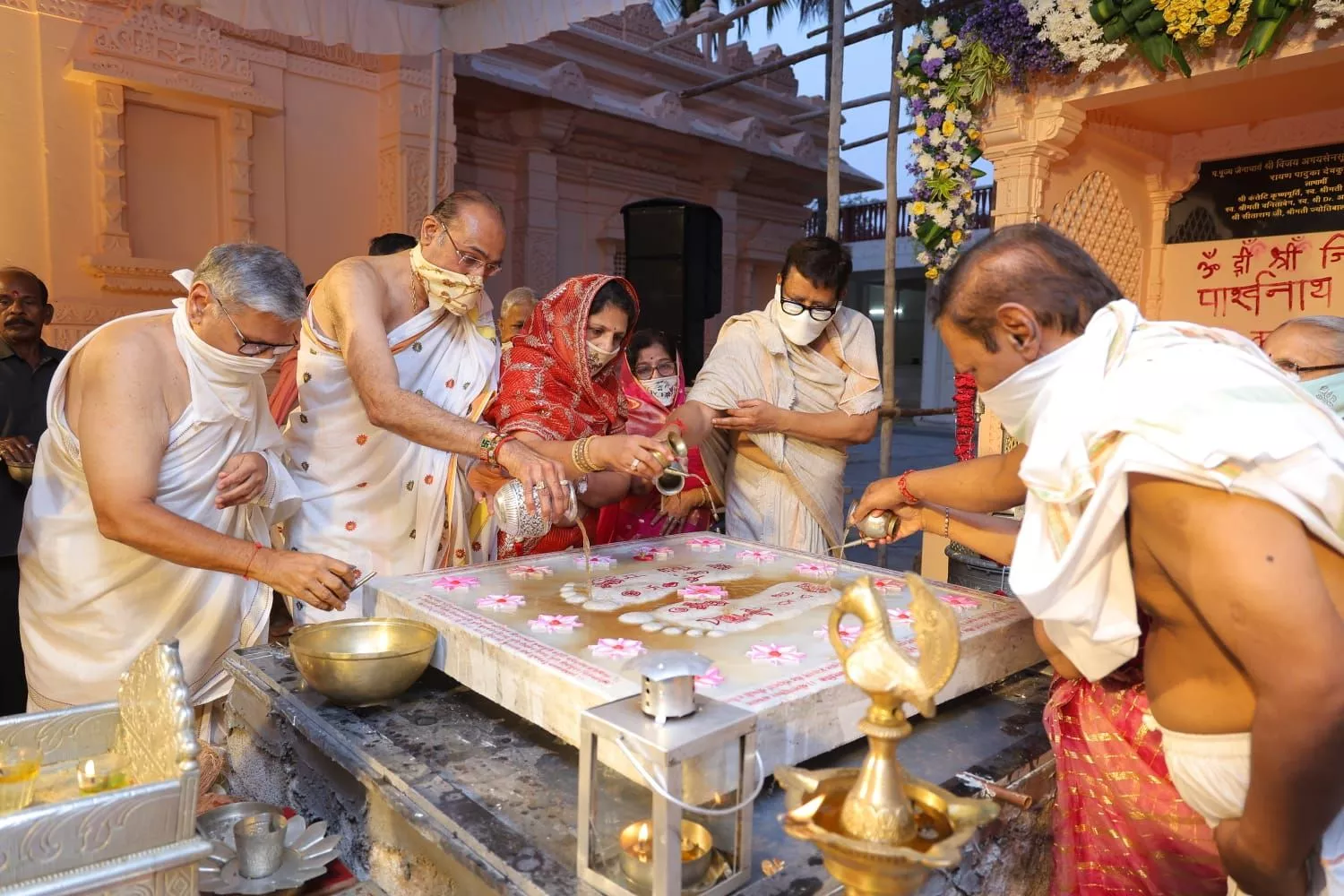 कुलपाक जैन तीर्थ में पादुका प्रतिष्ठा कार्यक्रम