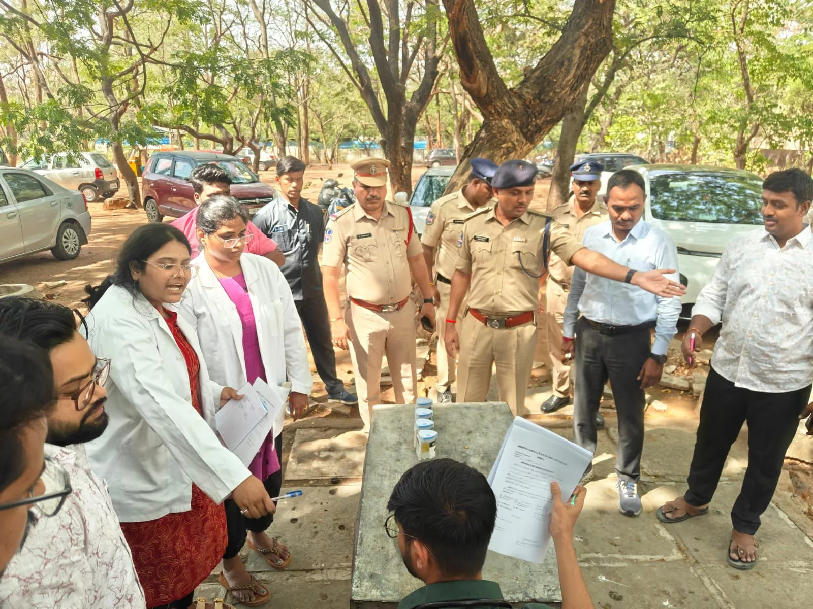 हैदराबाद पुलिस द्वारा राउडी शीटरों का ड्रग टेस्ट