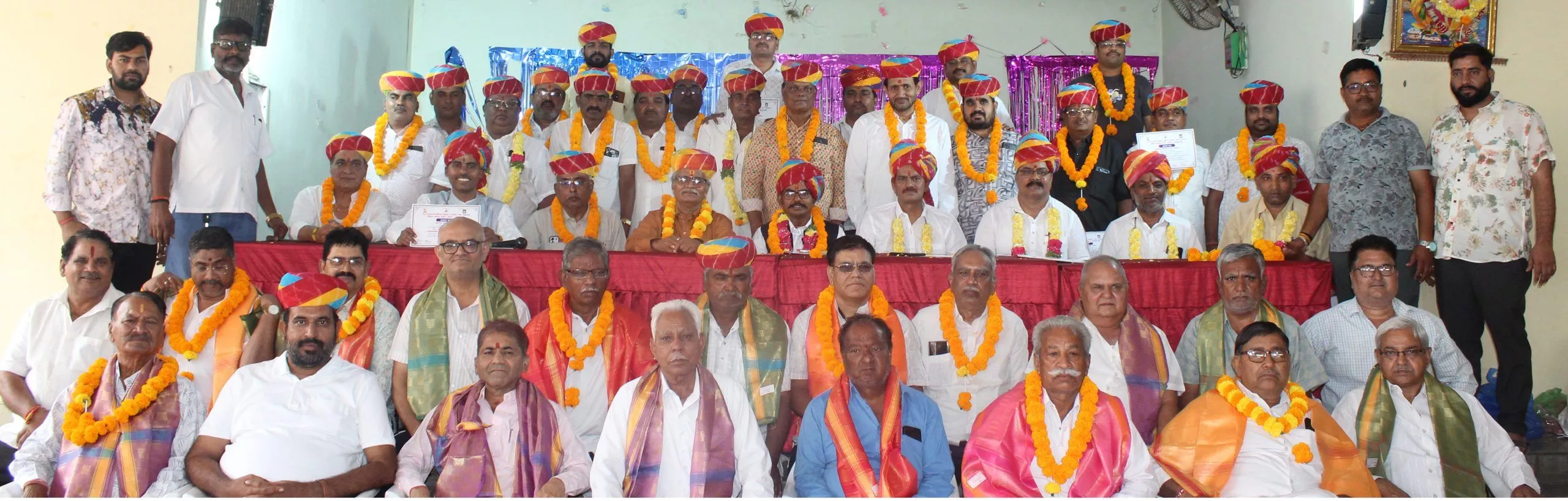 माली समाज के पदाधिकारियों का शपथ ग्रहण समारोह