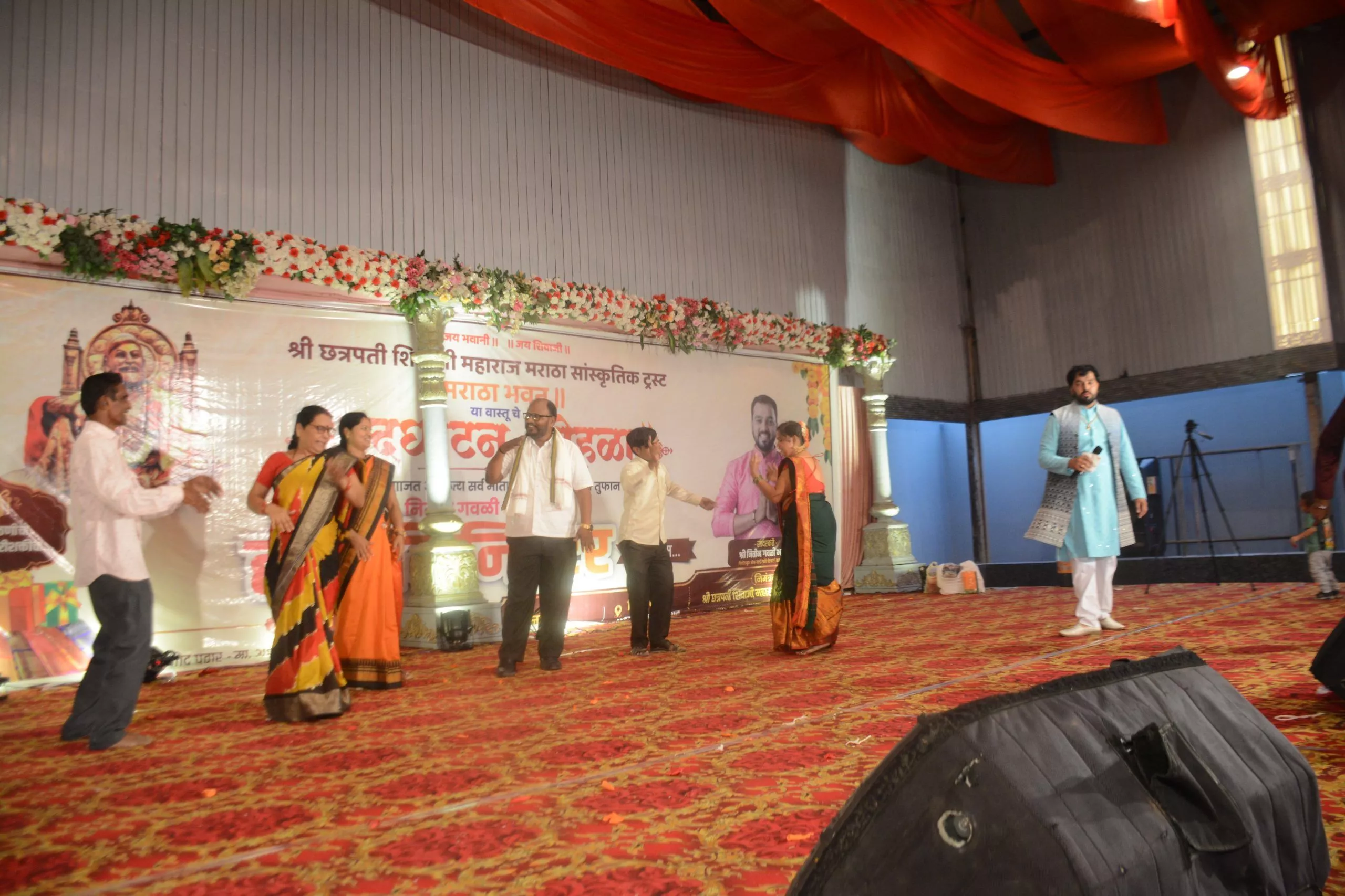 जलपल्ली में श्री छत्रपति शिवाजी मराठा सांस्कृतिक ट्रस्ट के तत्वावधान में आयोजित एम.बी. कन्वेंशन (मराठा भवन) के उद्घाटन समारोह  
