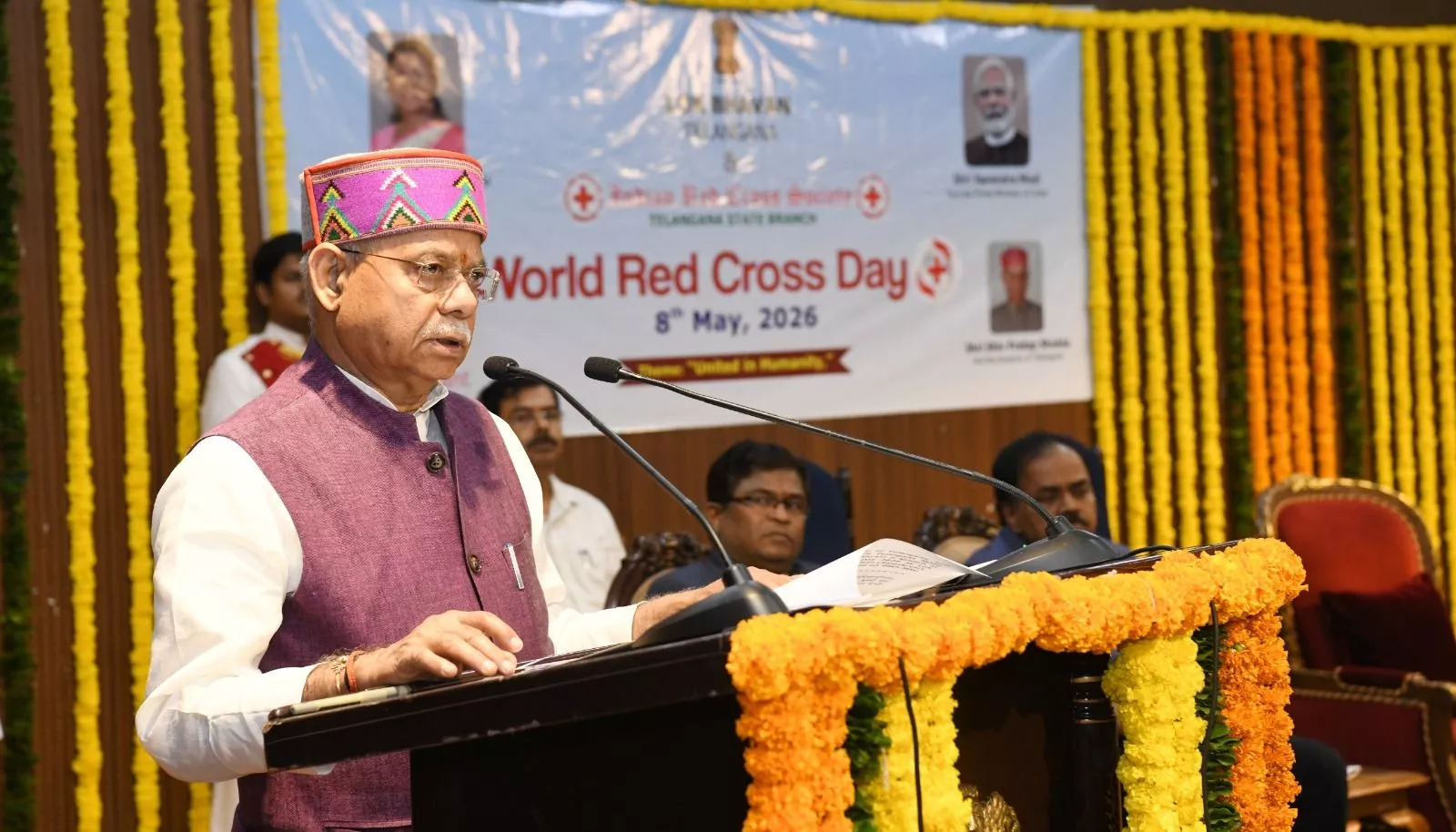 विश्व रेड क्रॉस दिवस पर राज्यपाल का संबोधन
