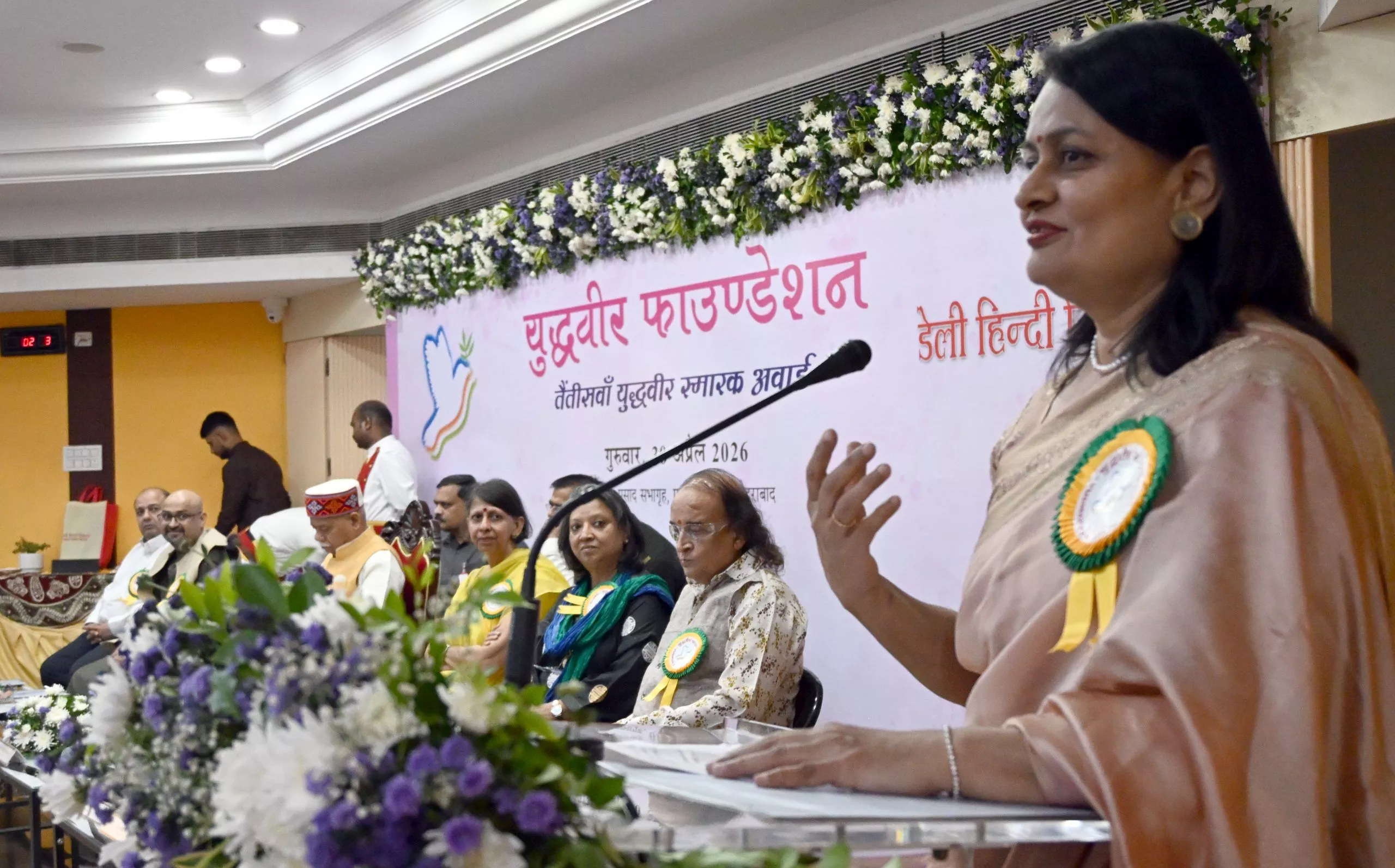 हैदराबाद में युद्धवीर स्मारक अवार्ड 2026 में डॉ. गायत्री पालाट को सम्मानित किया गया, समाजसेवा और पैलिएटिव केयर पर जोर।