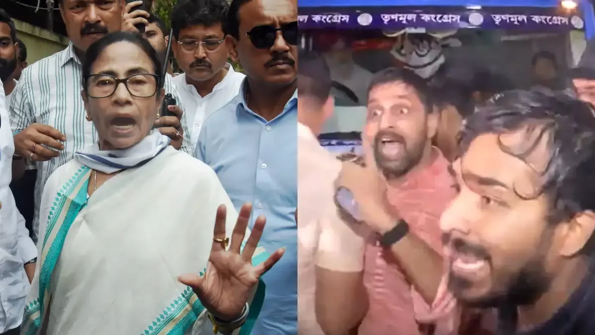 EVM विवाद पर TMC नेताओं का प्रदर्शन