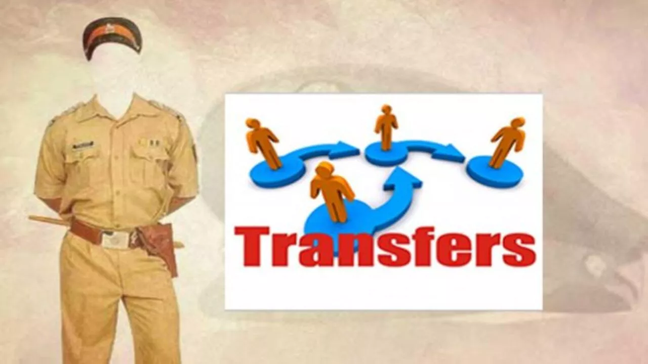साइबराबाद में बड़े पैमाने पर पुलिस तबादले