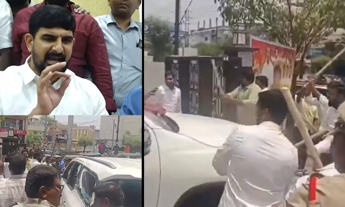 भाजपा कार्यकर्ताओं पर बीआरएस विधायक की कार तोड़ने का आरोप