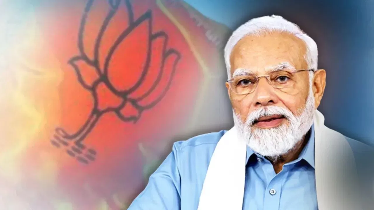 प्रधानमंत्री नरेंद्र मोदी भाजपा मुख्यमंत्रियों के साथ
