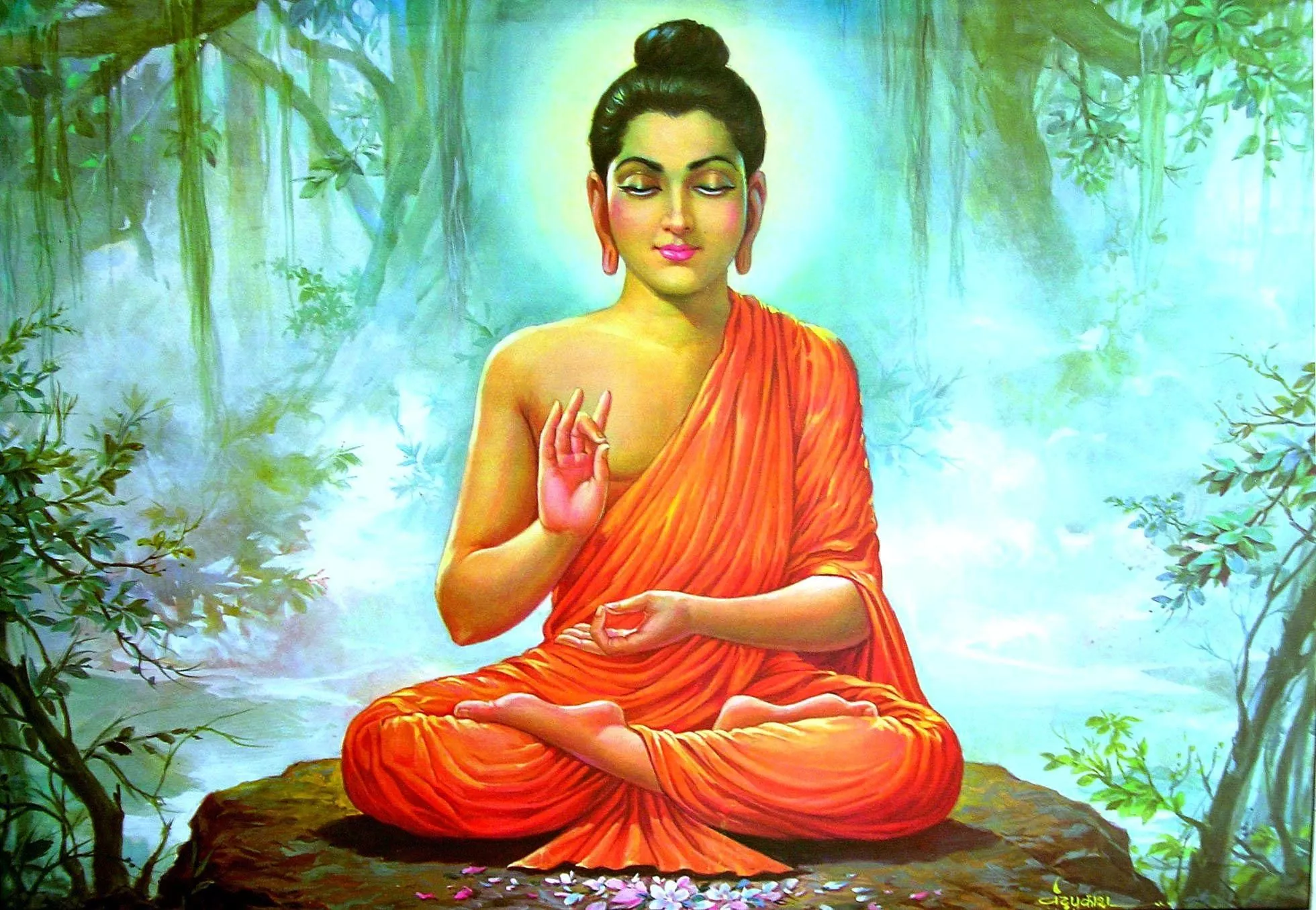 बुद्ध वक्कलि को धर्म का उपदेश देते हुए