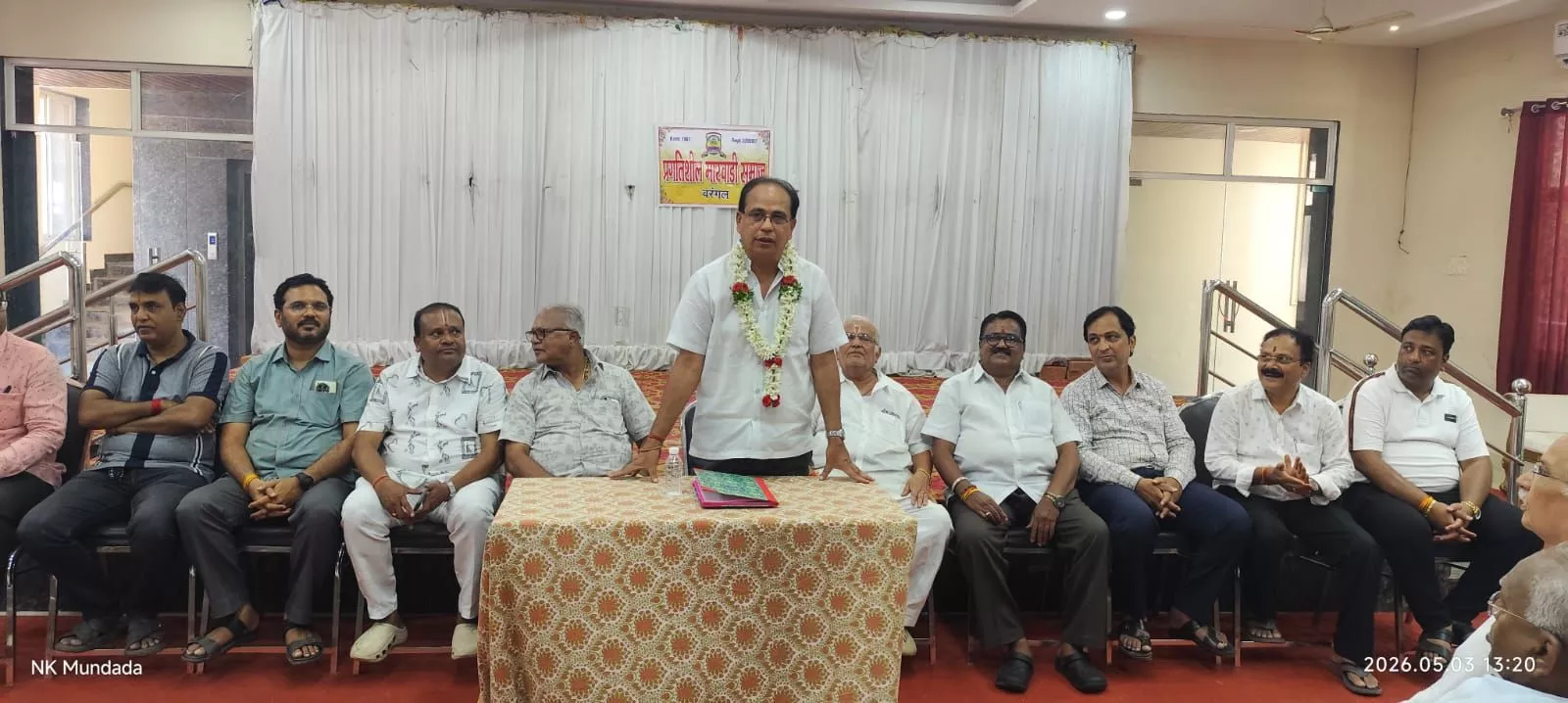 मारवाड़ी समाज की वार्षिक सभा में चुनाव परिणाम